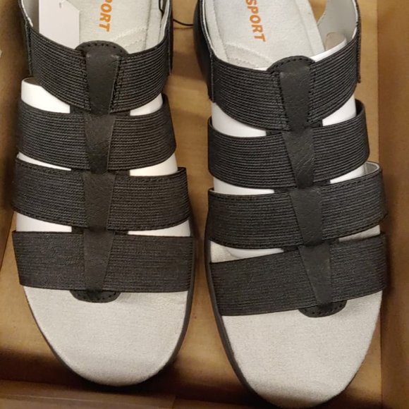 JSport by Jambu Women's Cara Lightweight Slip on Sandals-- Black - Picture 7 of 9